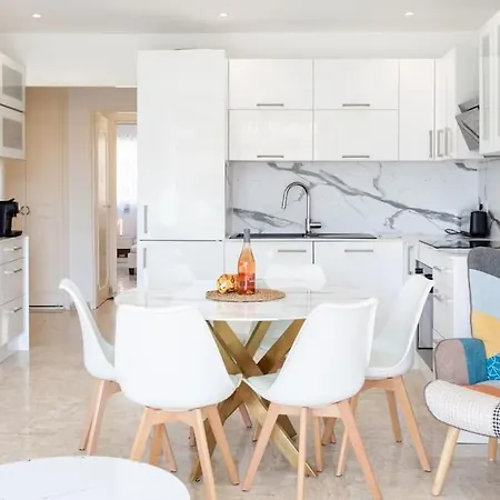 L28 Californie 1min Walk Sea 3bdr/ Ac & Balcony 아파트 니스