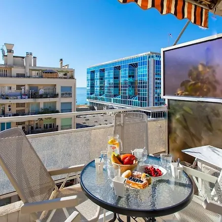 L28 Californie 1min Walk Sea 3bdr/ Ac & Balcony Lejlighed Nice
